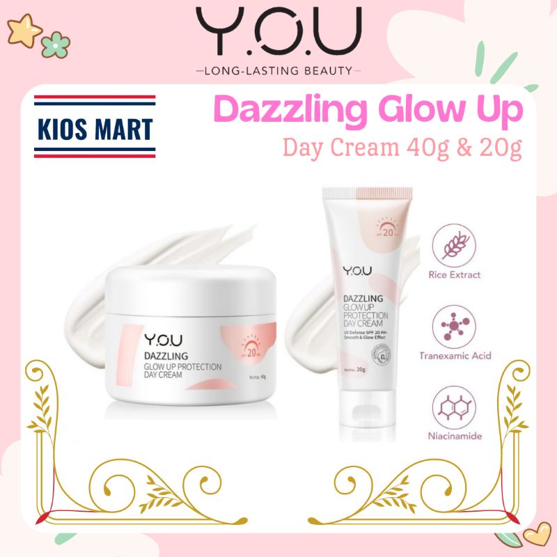 You Dazzling Glow Up Protection Day Cream SPF 20 PA+ / Krim Wajah Siang Hari