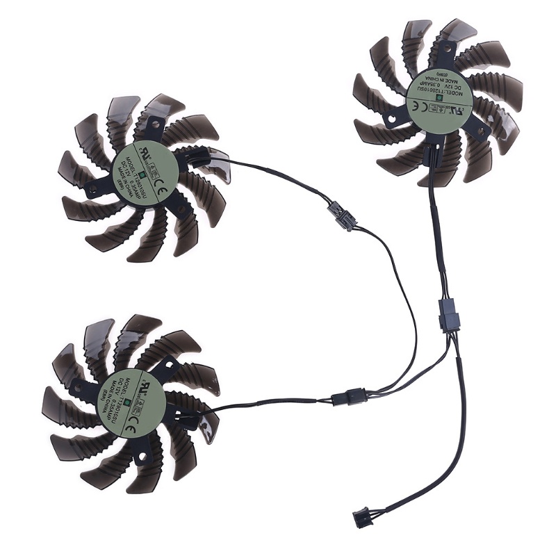 Loyang Sekat Bt1/3pcs 75mm 2/3pin T128010Su Kipas Pendingin Kartu Video Grafis Untuk Gigabyte GTX970
