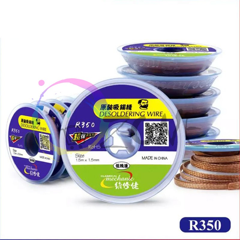 SOLDERING WICK - SOLDER WICK - KAWAT PEMBERSIH TIMAH MECHANIC R350