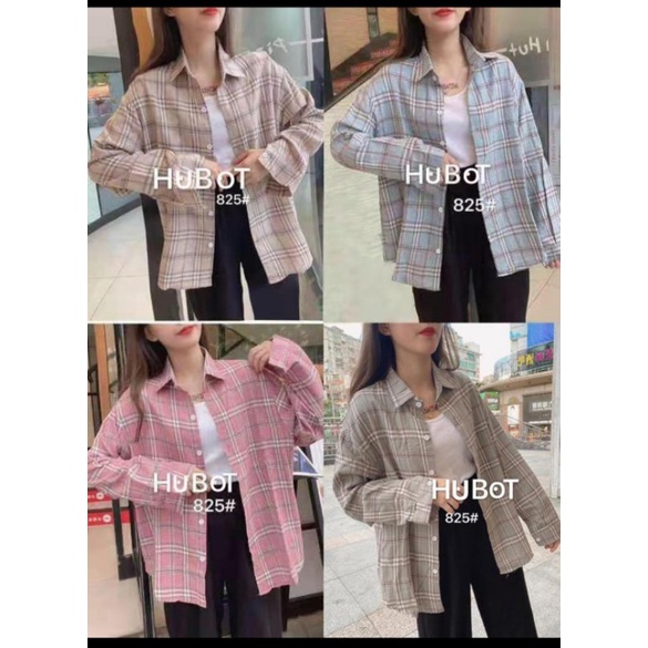 kemeja flanel kotak premium import by nathaniah