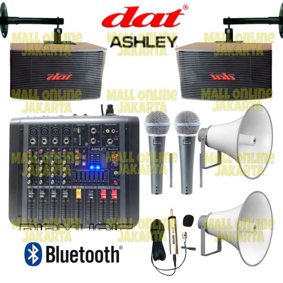 Paket Sound system Masjid Outdoor indoor DAT 10 inch toa dalam ruangan