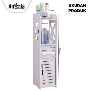 Storage Cabinet H03 Rak Kamar Mandi Rak Kosmetik Tempat Storage Cabinet H03 Rak Kamar Mandi Rak Kosmetik Tempat
