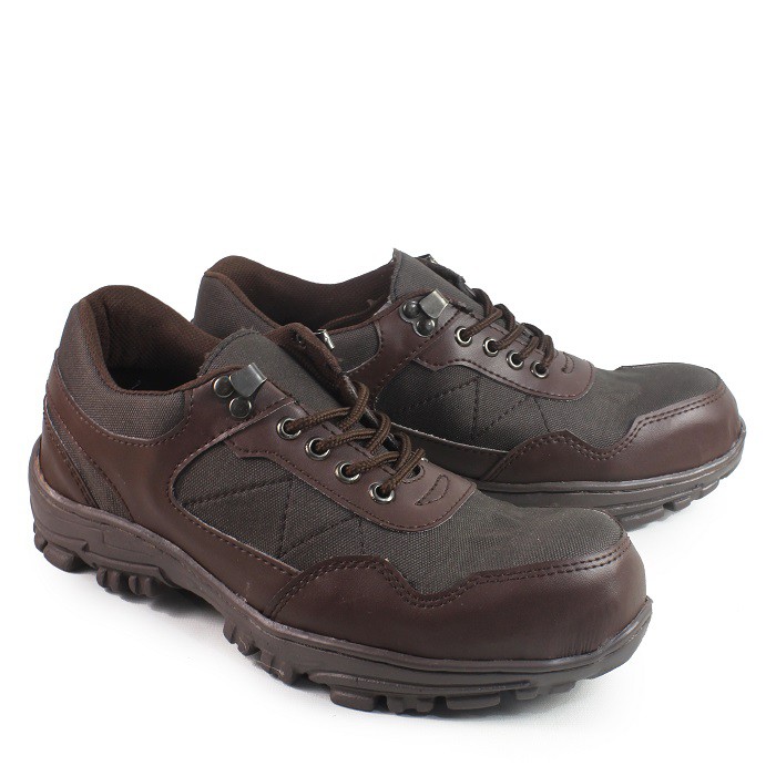 MS SHOP - Sepatu Pria Walkers Hyuga Coklat Low Boots Sapeti Pendek Keren Hiking Outdoor Gunung