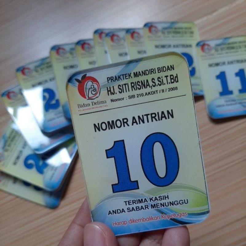 

Nomor Antrian Akrilik kaca