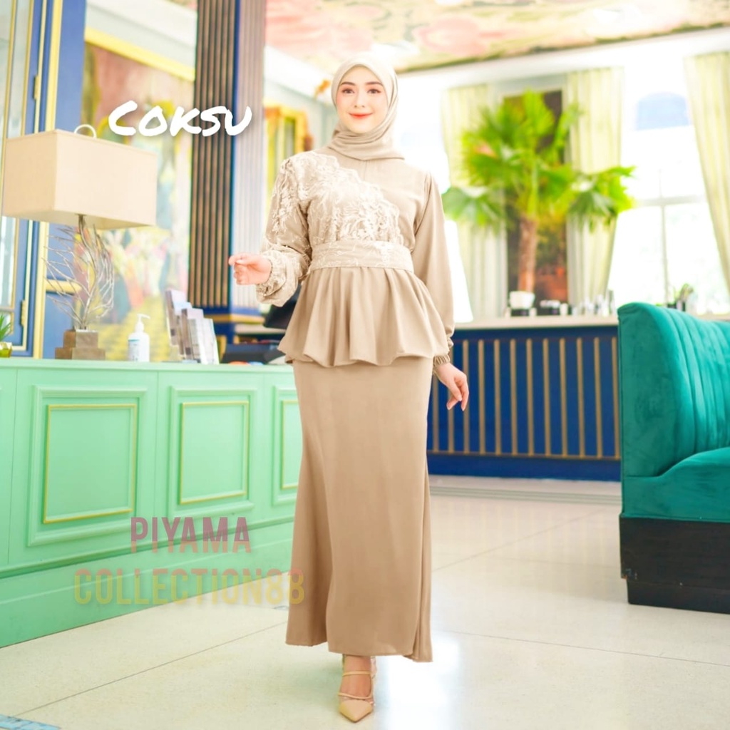 (NEW MODEL)GAMIS BRUKAT TILE MIRANDA SIZE M L XL XXL GAMIS TERBARU FASHION MUSLIM GAMIS KONDANGAN WANITA DRESS KONDANGAN