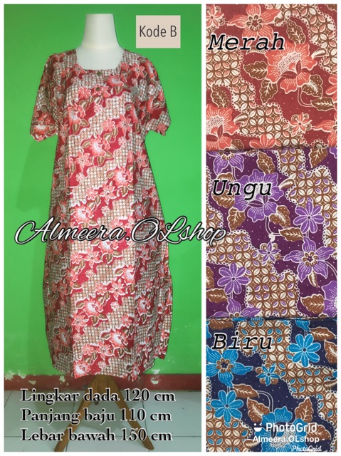 Baju tidur daster batik jumbo SP