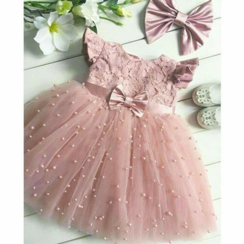 Janayubaby Dress bayi Brokat tutu mutira/ gaun anak balita