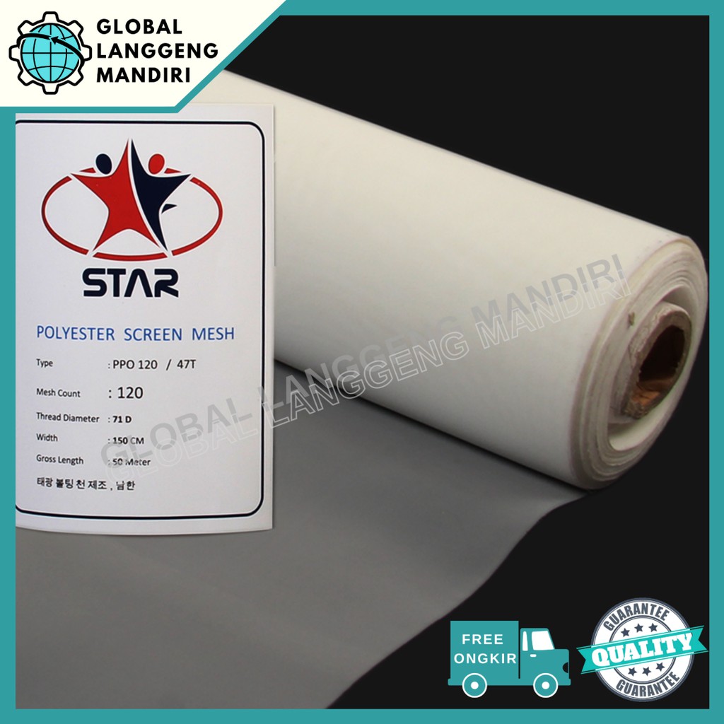 WIRE MESH NYLON 120 1.5MX1M / SARINGAN NYLON #120 / SARINGAN POLYESTER - NYLON