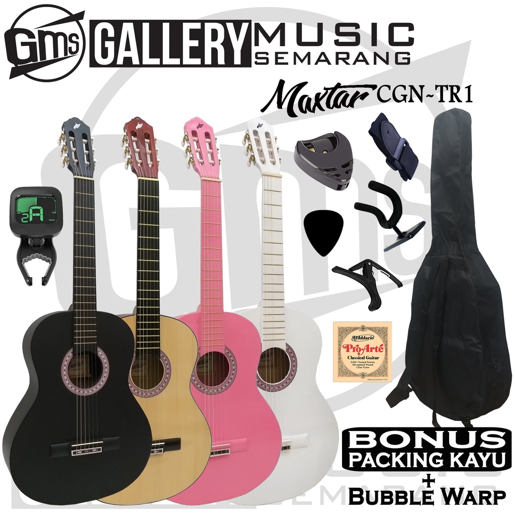 ORIGINAL!!! Gitar Klasik Maxtar CGN-TR1 Tanam Besi Gitar Klasik Nylon Original Truss Rod