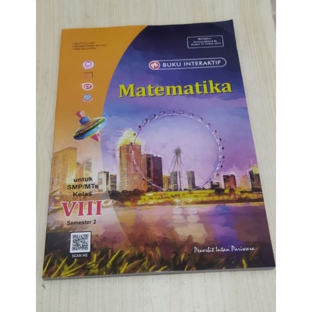 BUKU LKS PR MATEMATIKA SMP KLS 8 SEMESTER 2 PENERBIT INTAN PARIWARA