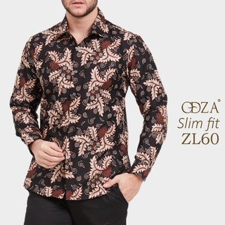 Odza Batik Pria  Baju  Kemeja  Batik Baju  Lengan Panjang Pria  