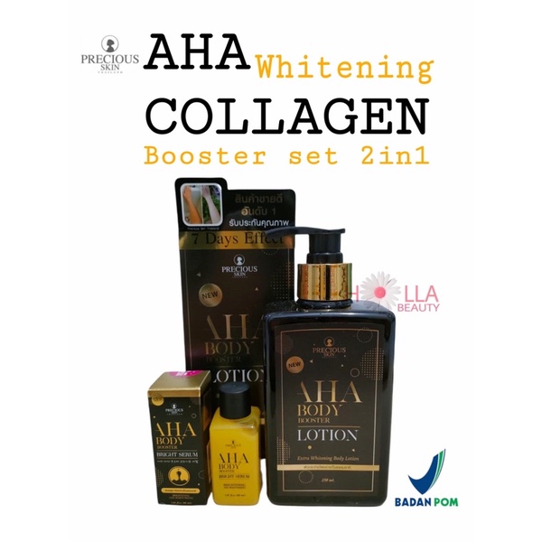 BPOM AHA  2 IN 1 PLUS COLLAGEN WHITENING BODY BOOSTER SET