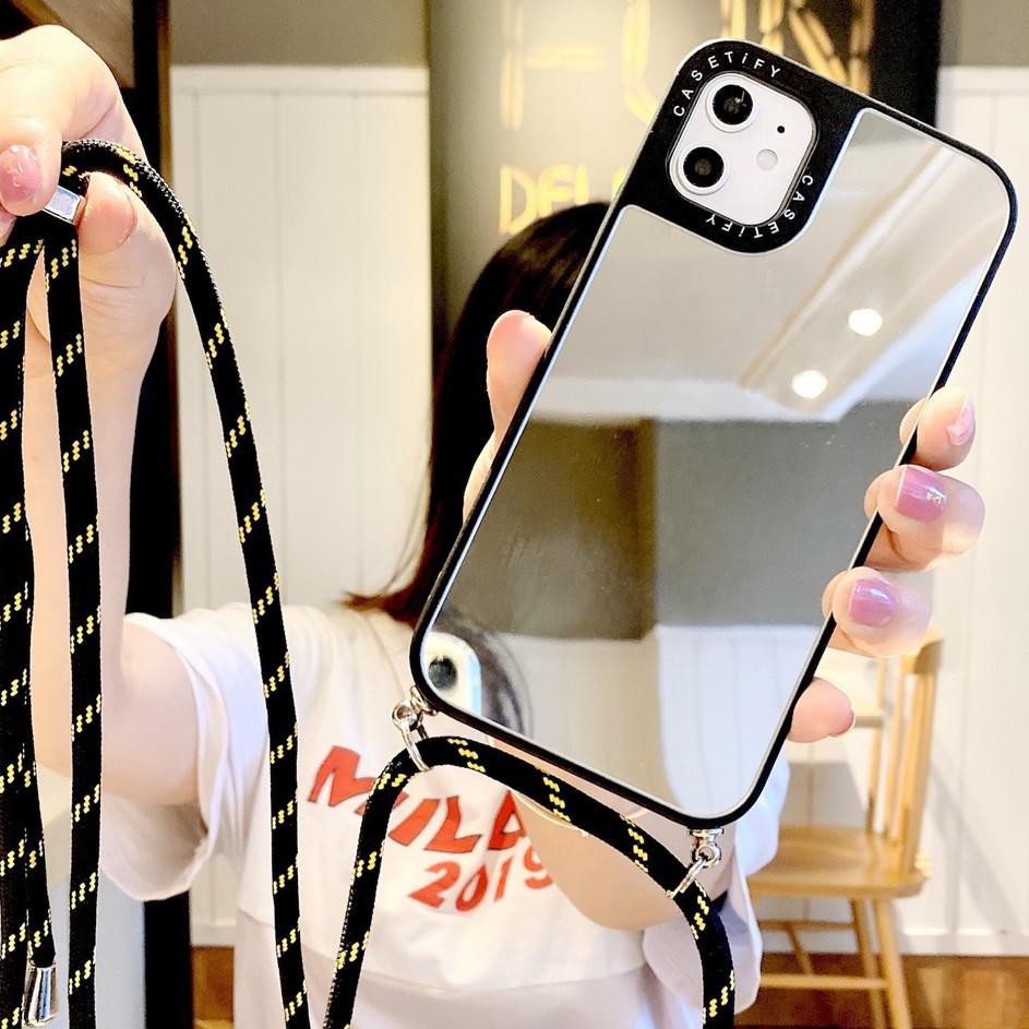 UM85 Sling Case Casetify Mirror Lanyard Sling Case Casetify iPhone SlingCase Cermin Casetify Case Ta