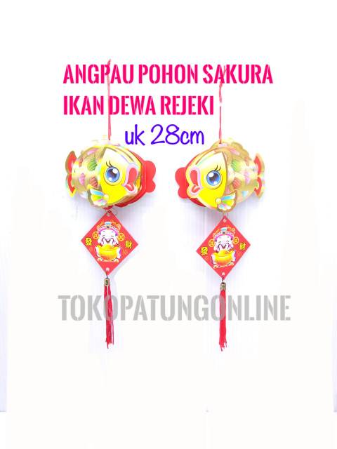 Angpau Pohon sakura Koi Dewa Rejeki