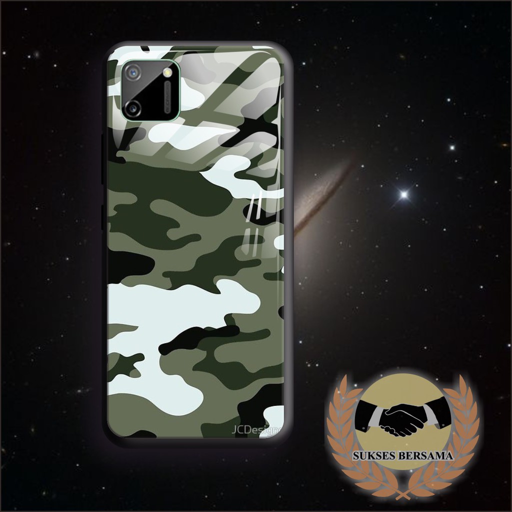 BSB09 Case Gambar army back case glass vivo y91 y93 y95 y91c y71 y81 y12 y15 y17 y53 v5 y11 etc