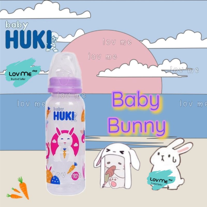 lov me❤️ Baby Huki Dot Gepeng Botol susu Bayi Dot Orthodontic 60ml 120ml 240ml