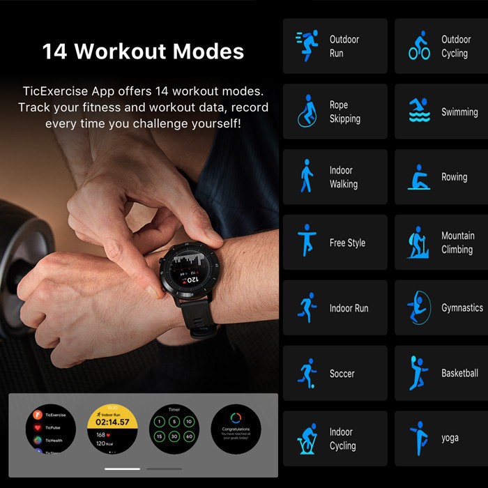 Ticwatch GTX Fitness Smartwatch