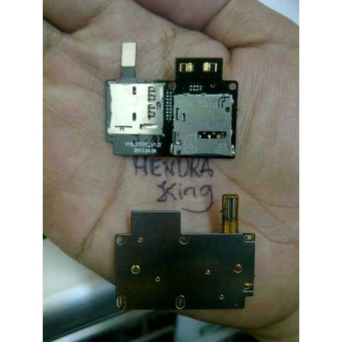 Sparepart Tablet Connector Simcard + Mmc Samsung S4 Replika Versi A
