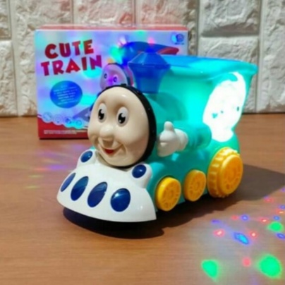 MAINAN ANAK KERETA MAINAN ANAK CUTE TRAIN MENYALA DAN MUSIK MAINAN EDUKASI KRT 027