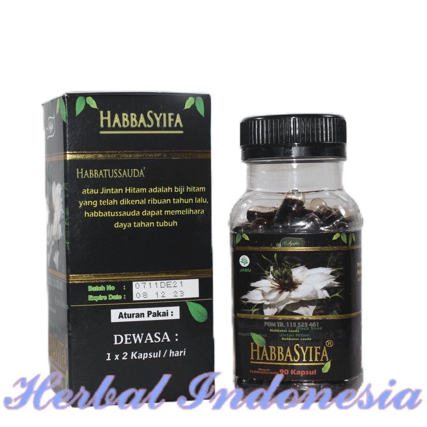 Habbasyifa Minyak Habbatussauda Black Seed Oil 90 Kapsul | HABBASYFA