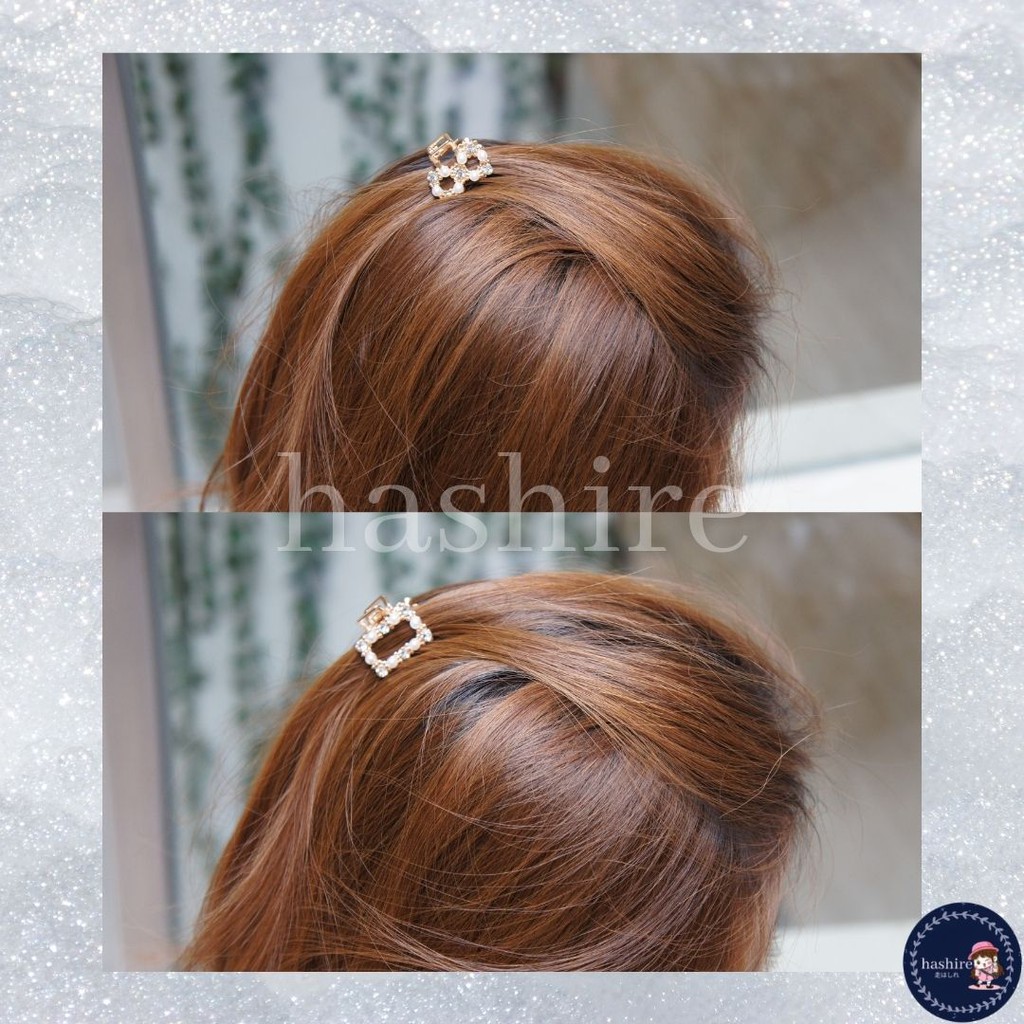 Jedai Mutiara Elegant (2 cm) /Jepit Rambut Korea Mutiara Permata /Jepit Salon Emas Mutiara Permata