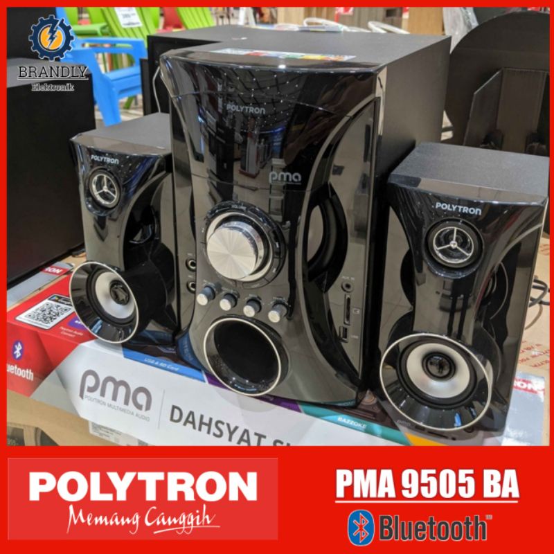 SPEAKER SALON AKTIF BLUETOOTH POLYTRON PMA 9505 | MULTIMEDIA AUDIO SPEAKER BT SPEAKER BASS SUBWOFER