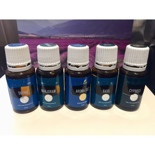 Young Living - Raindrop Series - Basil AromaSiez aroma siez Cypress Marjoram 15ml