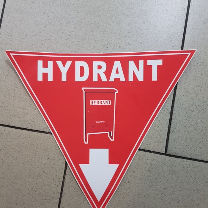 

JUAL LABEL SIGN STICKER SEGITIGA HYDRANT FIRE EXTINGUISHER