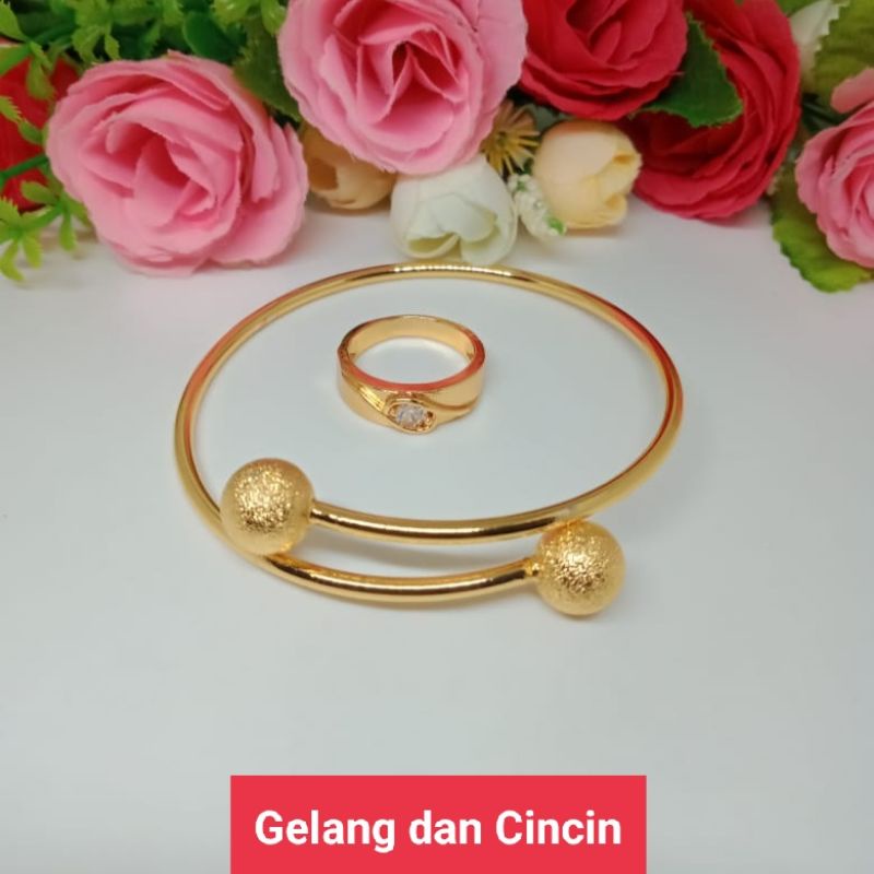 COD Gelang xuping wanita dewasa dan cincin