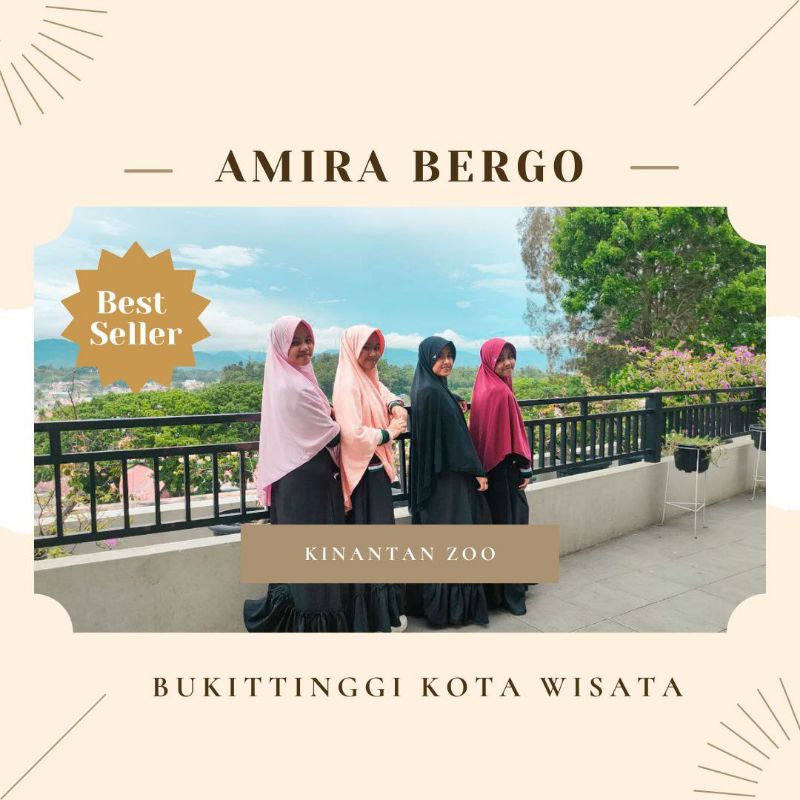 COD bisa- Live Amira  KHUSUS WARNA NETRAL M L XL J AMIRA Jilbab Bergo Kaos Instan distributor