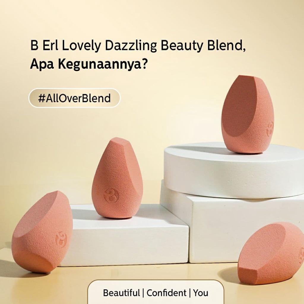 B ERL BEAUTY BLEND Lovely Dazzling Beauty Blend Makeup Sponge Soft Bebas Latex