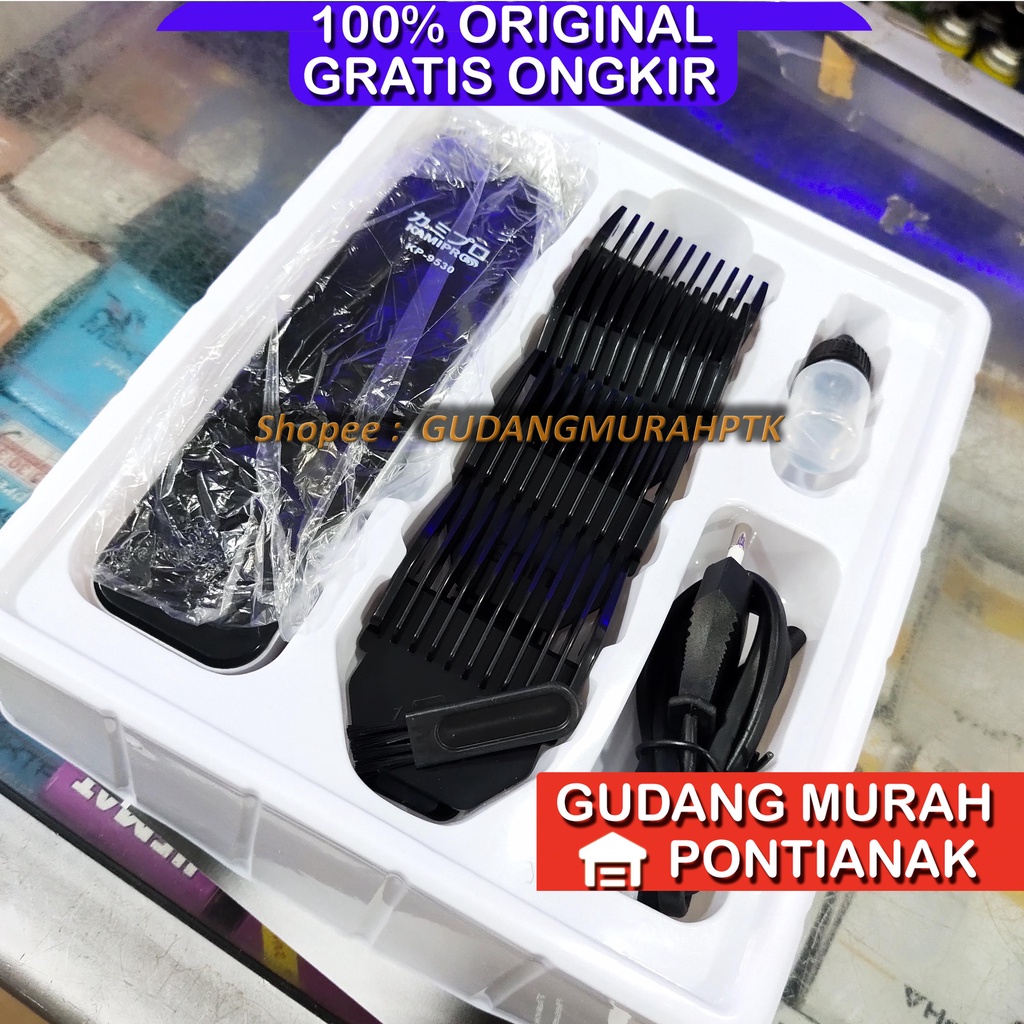 Hair Clipper Alat Cukur Rambut potong rambut Portable Mesin pencukup Rambut KAMIPRO 9530 Charge Bisa Bawa Jalan jalan