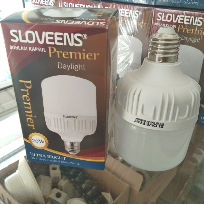 Lampu LED Sloveens 20 Watt / Bohlam Kapsul Premier Putih 5W, 10 W, 15W, 20W, 30W Bohlam Murah