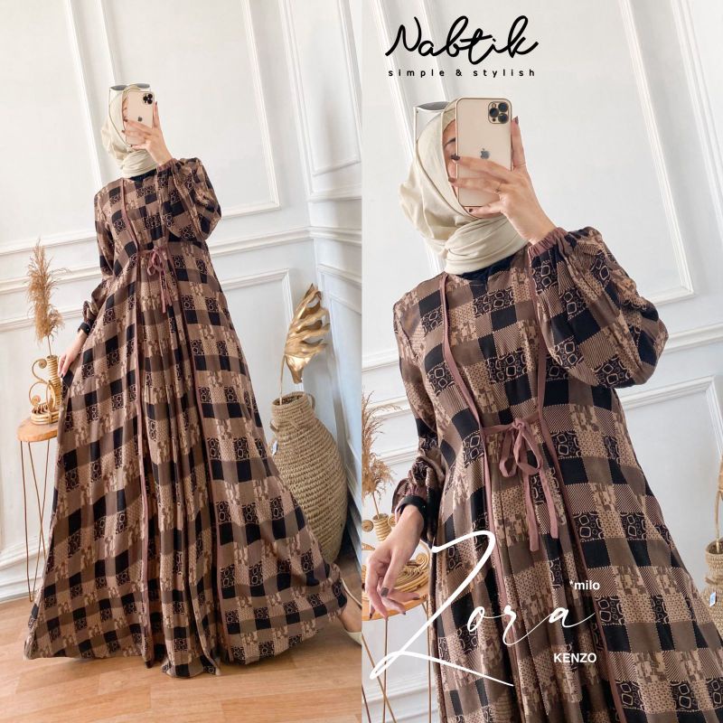 gamis terbaru Zora terlaris original nabtik