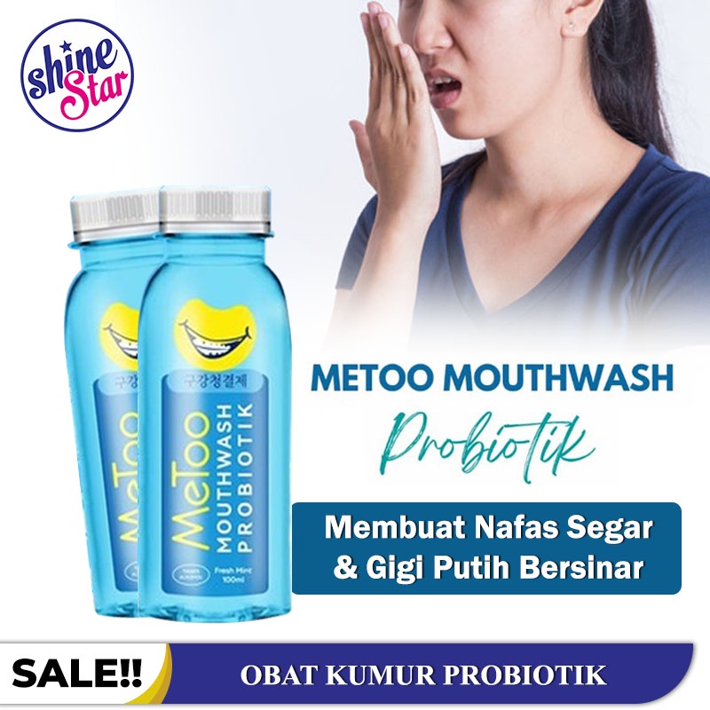 SHINE STAR - [BISA COD] 100ML METOO MOUTHWASH FRESH MINT / OBAT KUMUR PROBIOTIK PEMUTIH GIGI &amp; NAFAS SEGAR