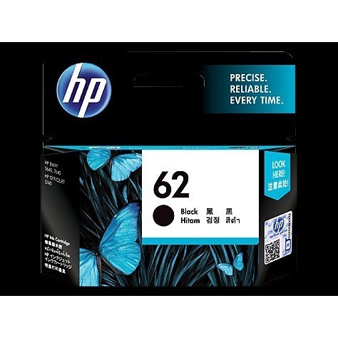 Tinta Hp 62 Black Ink Cartridge Original