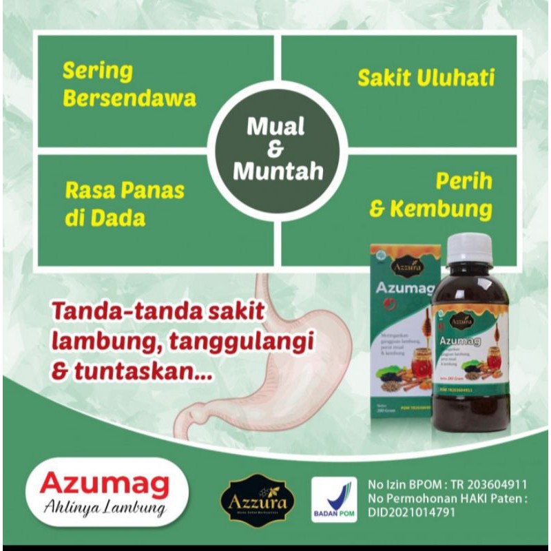 

Madu Azumag (meringankan gangguan lambung,perut mual &kembung)