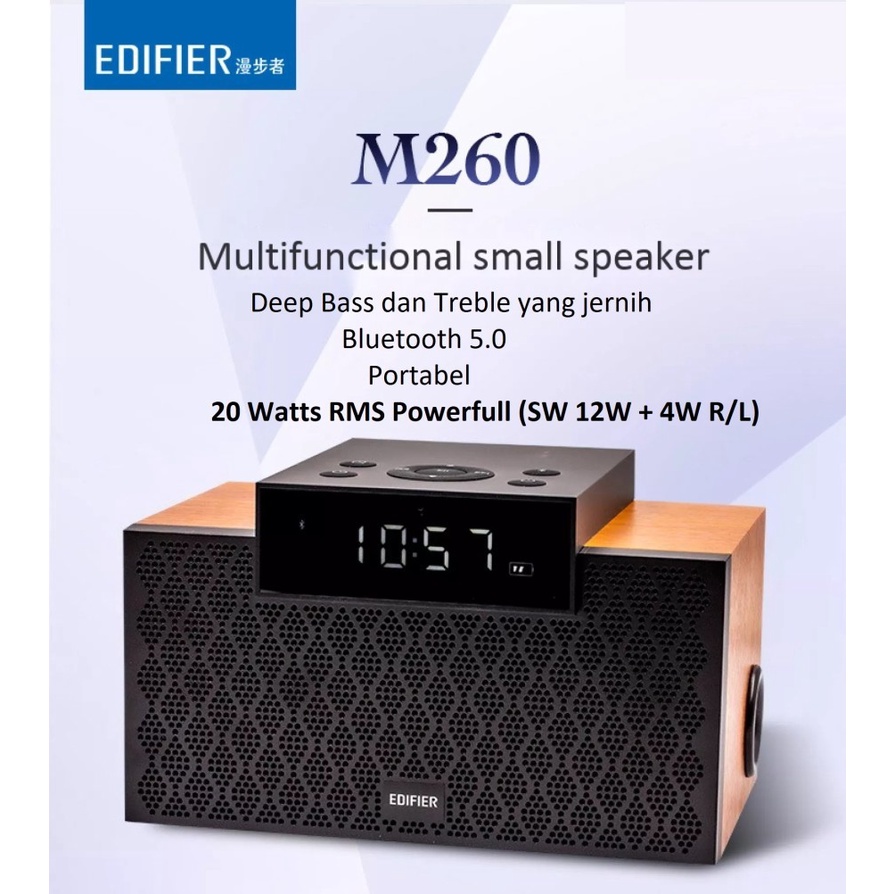 Sepaker EDIFIER M260 | Speaker Bluetooth Portable Deep Bass Powerfull 20 Watt