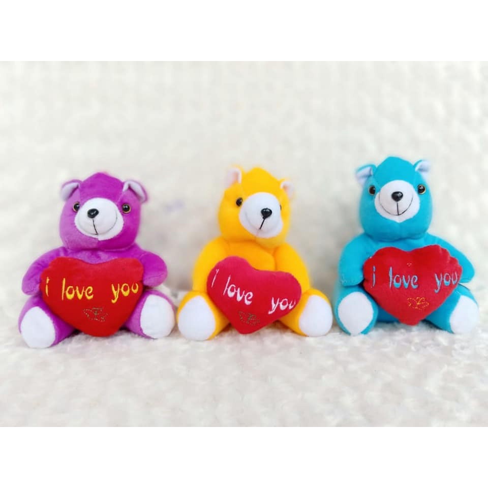 Boneka Bear I love you mini 15cm Boneka Bear Love Lucu Mainan Boneka Bear I Love You Boneka Bear Lov