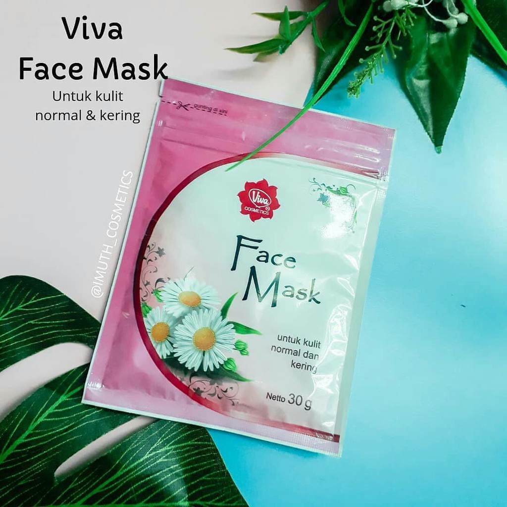 [risna.kosmetik] Viva Face Mask Masker Wajah Kulit normal kering berminyak bengkuang