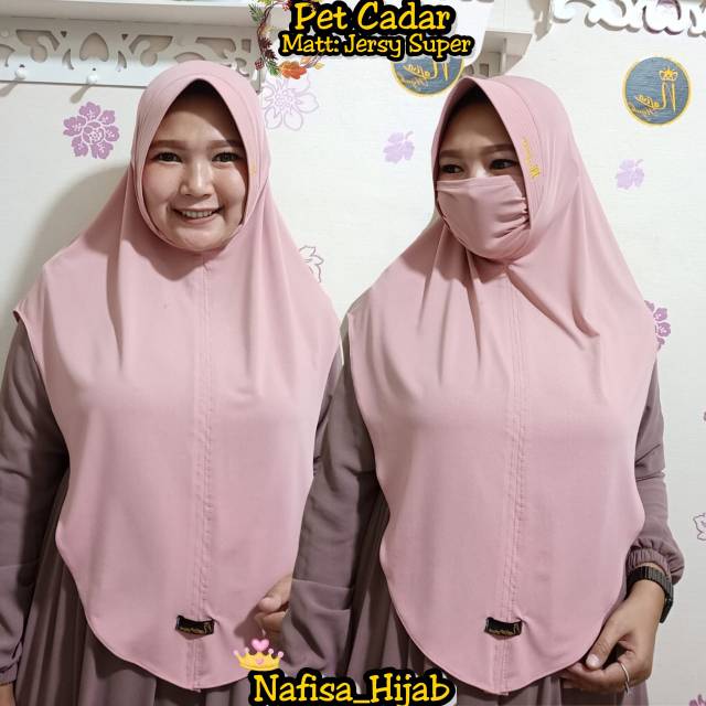 Hijab instan masker Nafisa oroginal jersey super