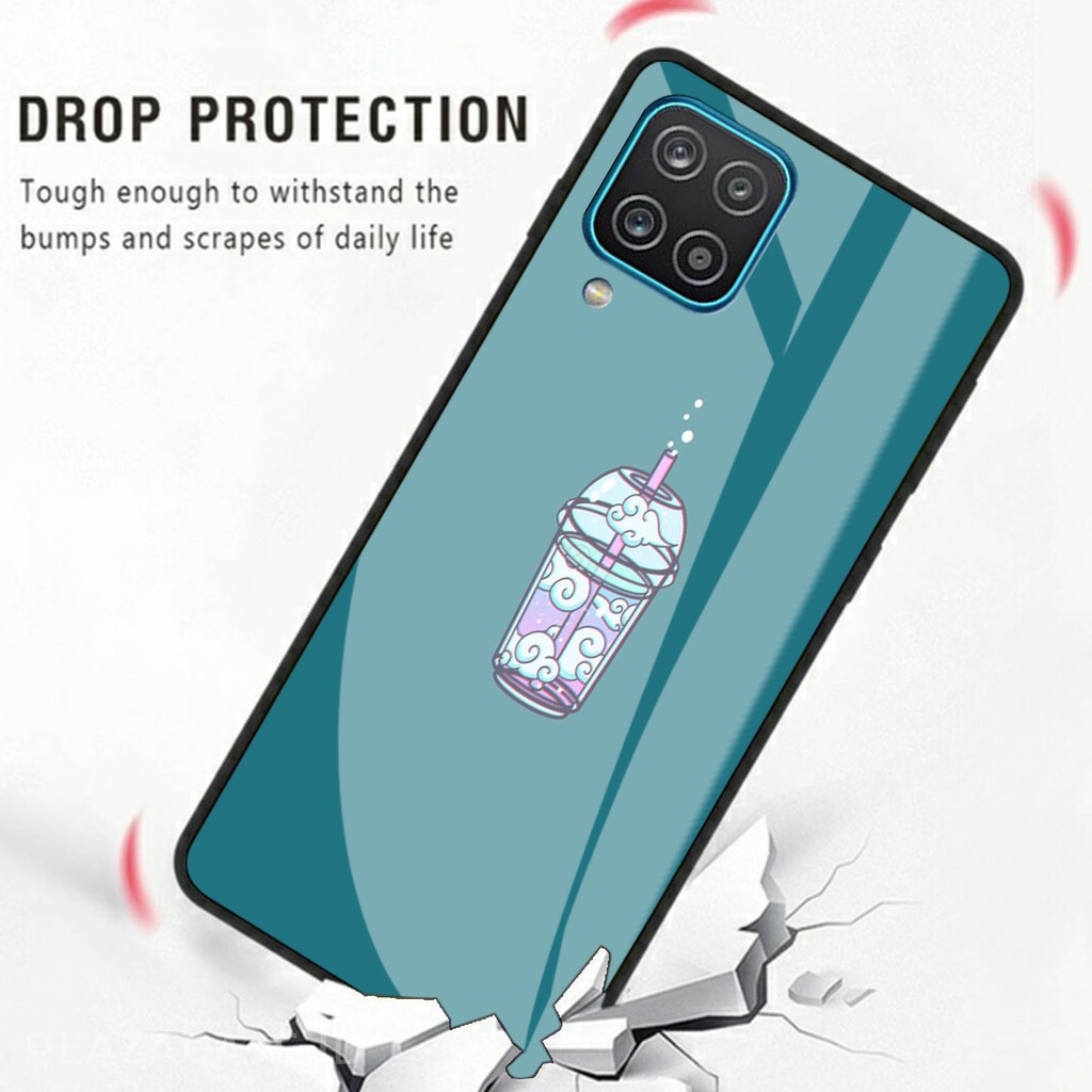 Softcase Glass Bottle [K80] for All Type Samsung A12 A21S A30S S10 A10+ A11 M11 A02S A20S A01