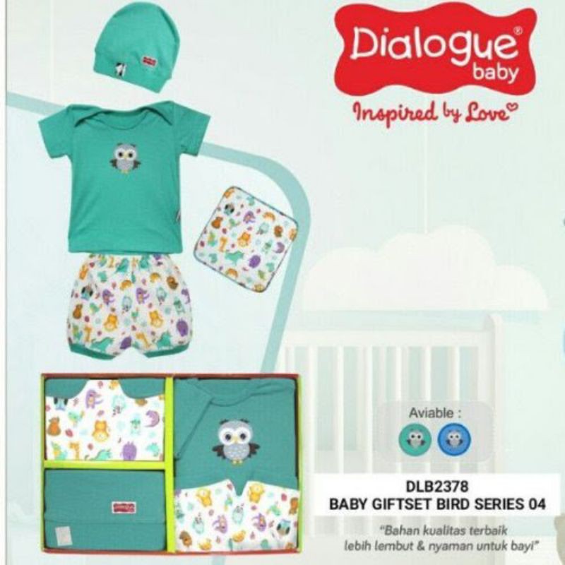 Dialogue baby gift set DLB2378 - Baju bayi set kado merah