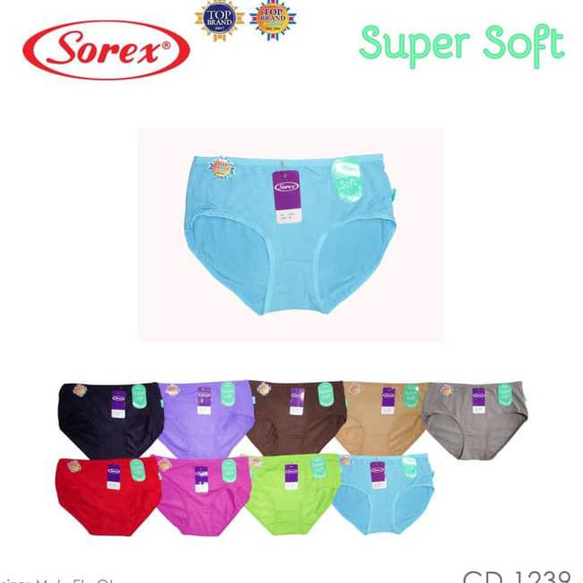 Celana Dalam Wanita Sorex Murah Berkualitas - Hitam, Xl Kode 764