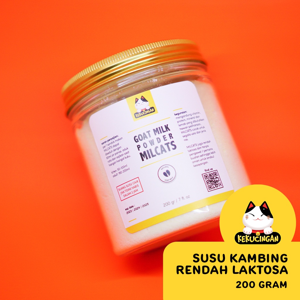 Susu Kucing MILCATS Goat Milk Powder Susu Kambing Bubuk Untuk Kucing Anjing Kitten All Stage