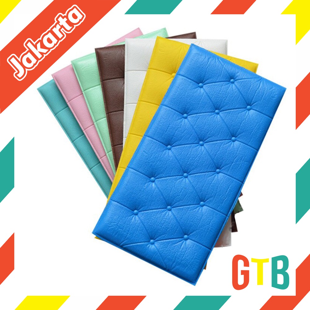 ❤GTB❤ (30x60CM) Wallpaper Foam 3D/ Sticker Dinding / Headboard Bed / Home Decor R783