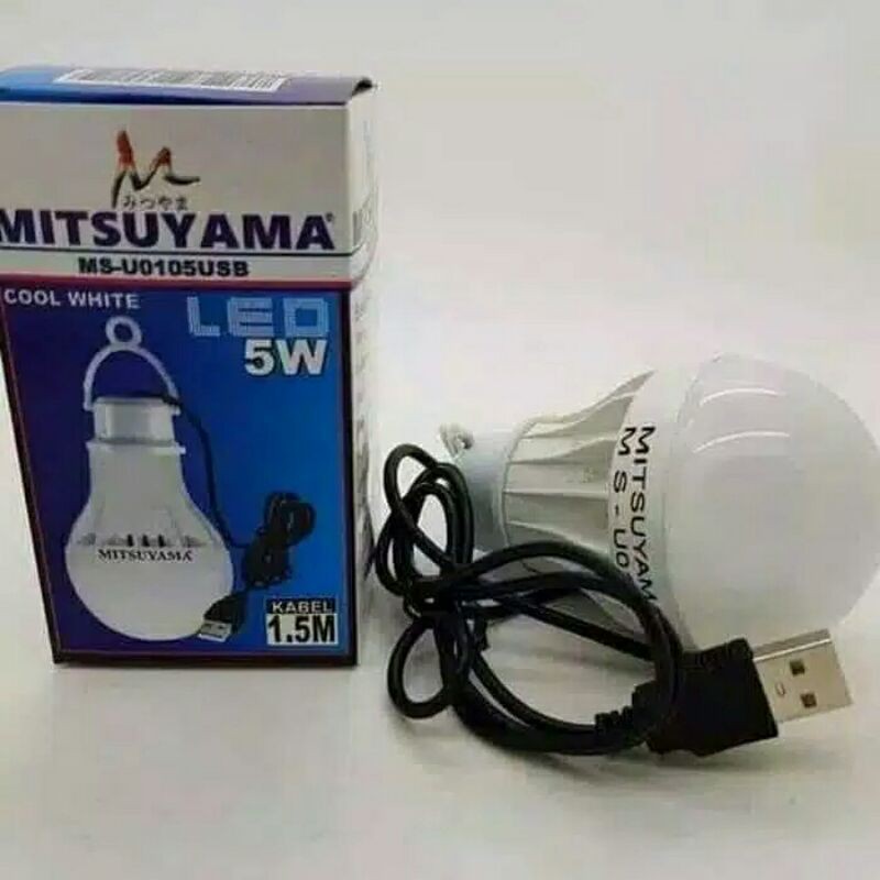 Lampu USB 5 Watt Mitsuyama LED / Bohlam USB