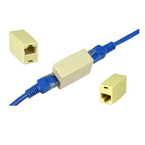 Barrel Barel Konektor RJ45 Penyambung Konektor RJ 45 UTP LAN Single Terpopuler