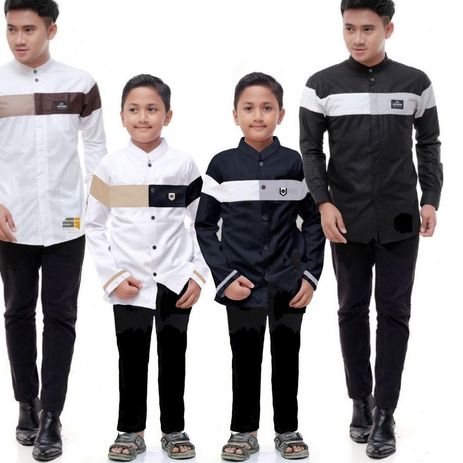 (Terbaik) Baju Koko Anak Laki Laki Grosir Model Terbaru Lengan Panjang Usia 7-13 Tahun Cod