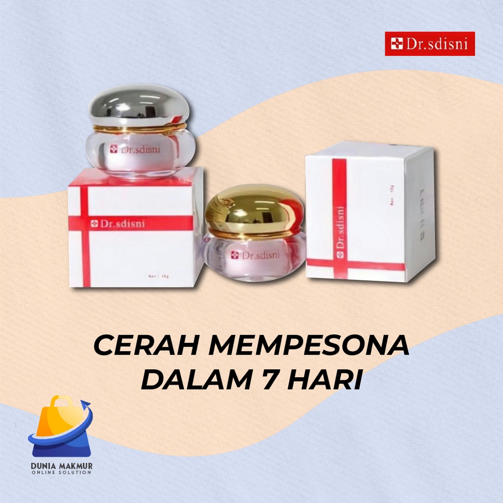 Cream wajah Dr. Sdisni Pemutih whitening glowing day and night BPOM